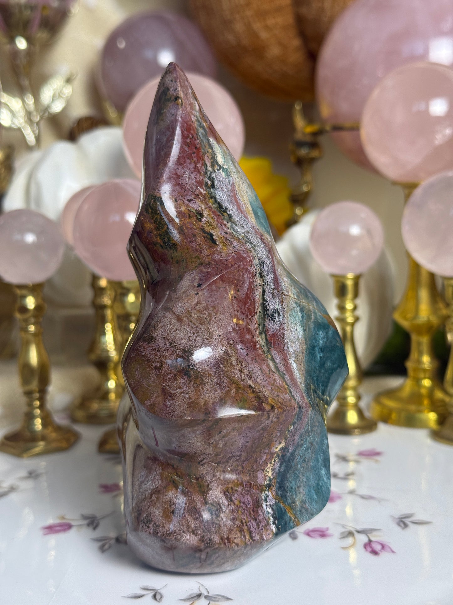 Strawberry Fields Sea Jasper Flame🍓🌱