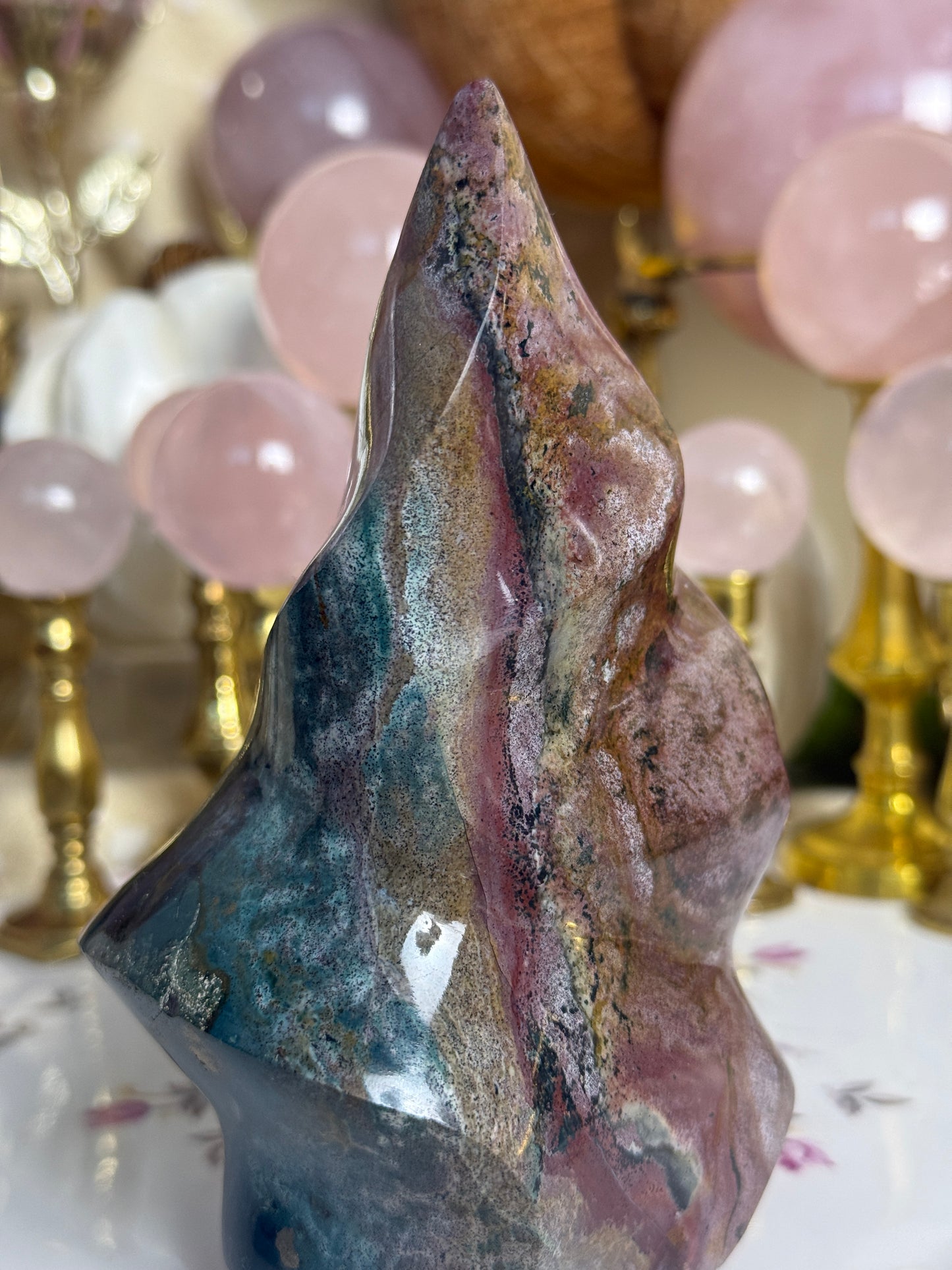 Strawberry Fields Sea Jasper Flame🍓🌱