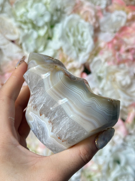 Banded Carnelian Agate Flame