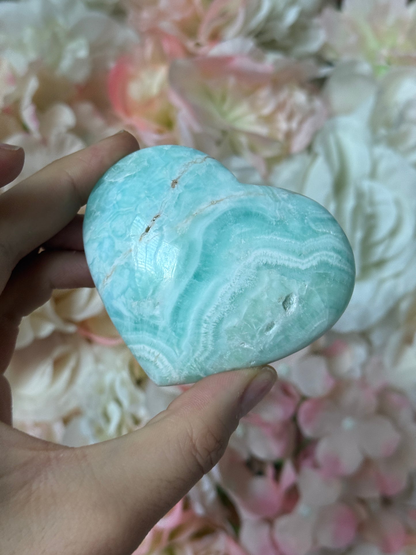 Caribbean Calcite Heart