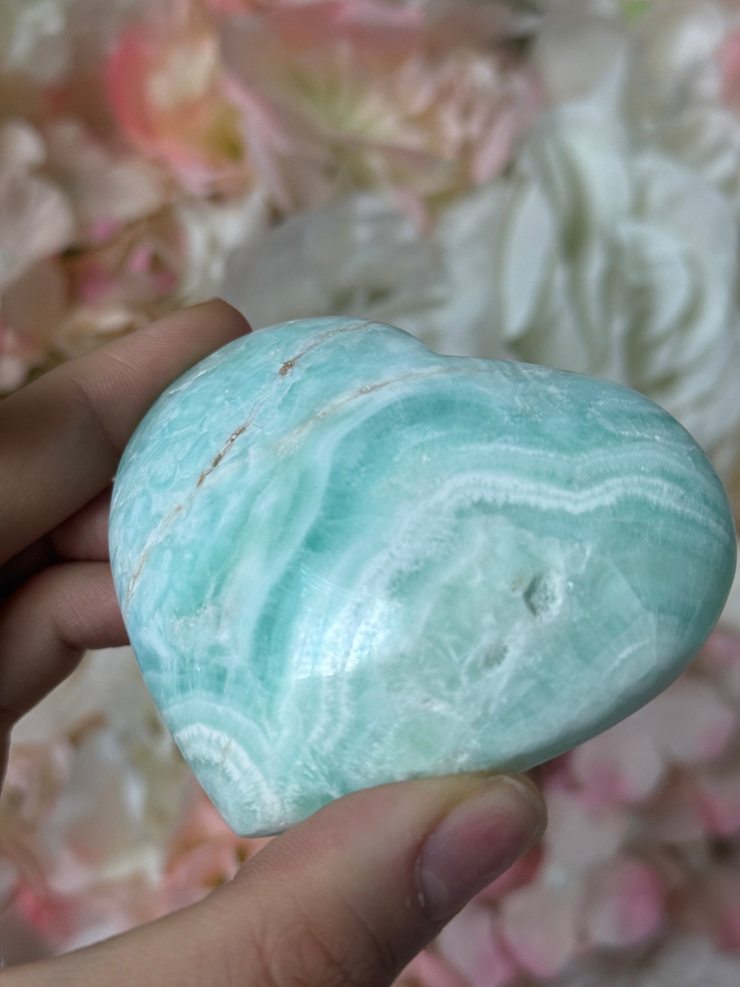 Caribbean Calcite Heart