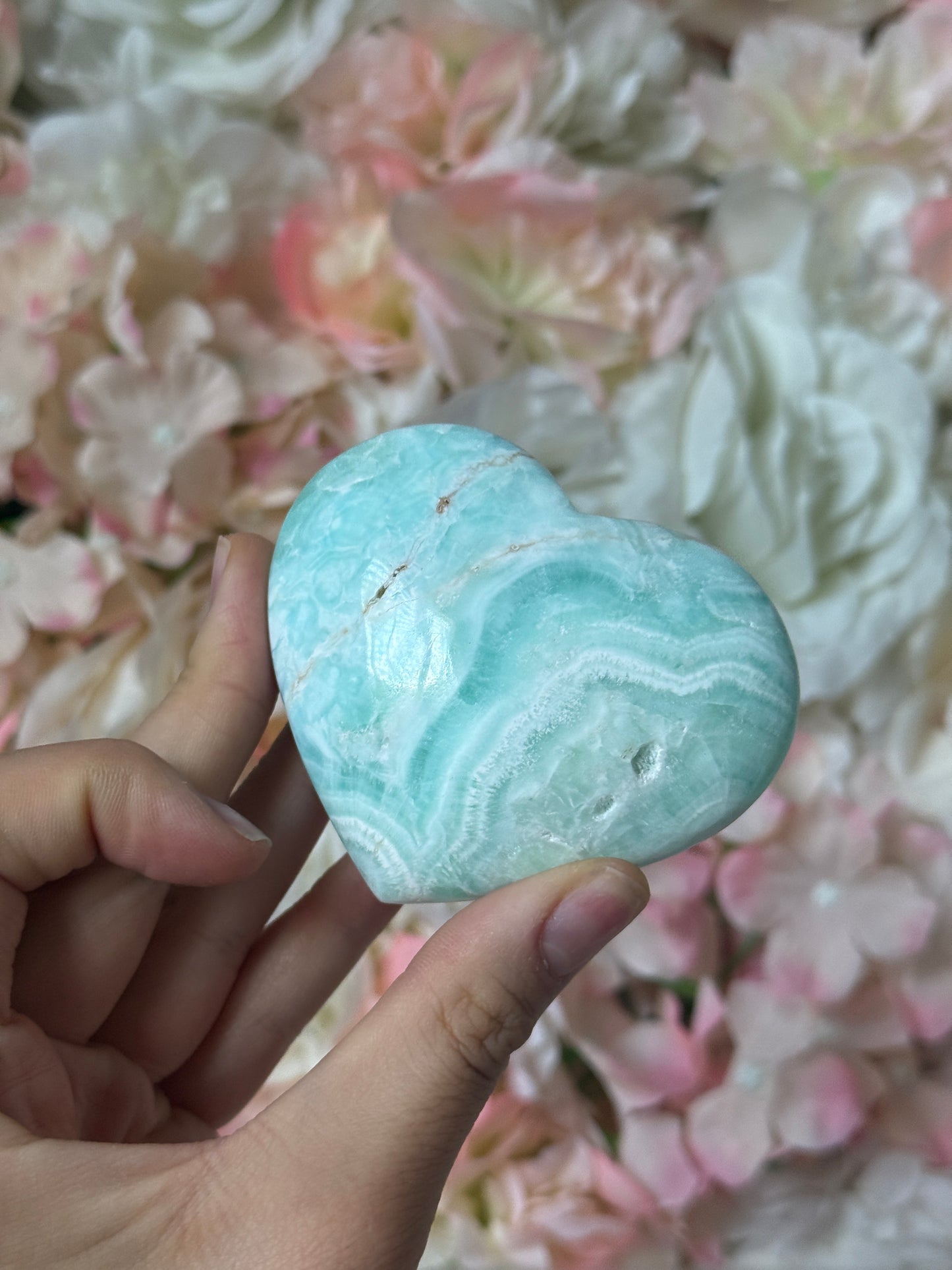 Caribbean Calcite Heart