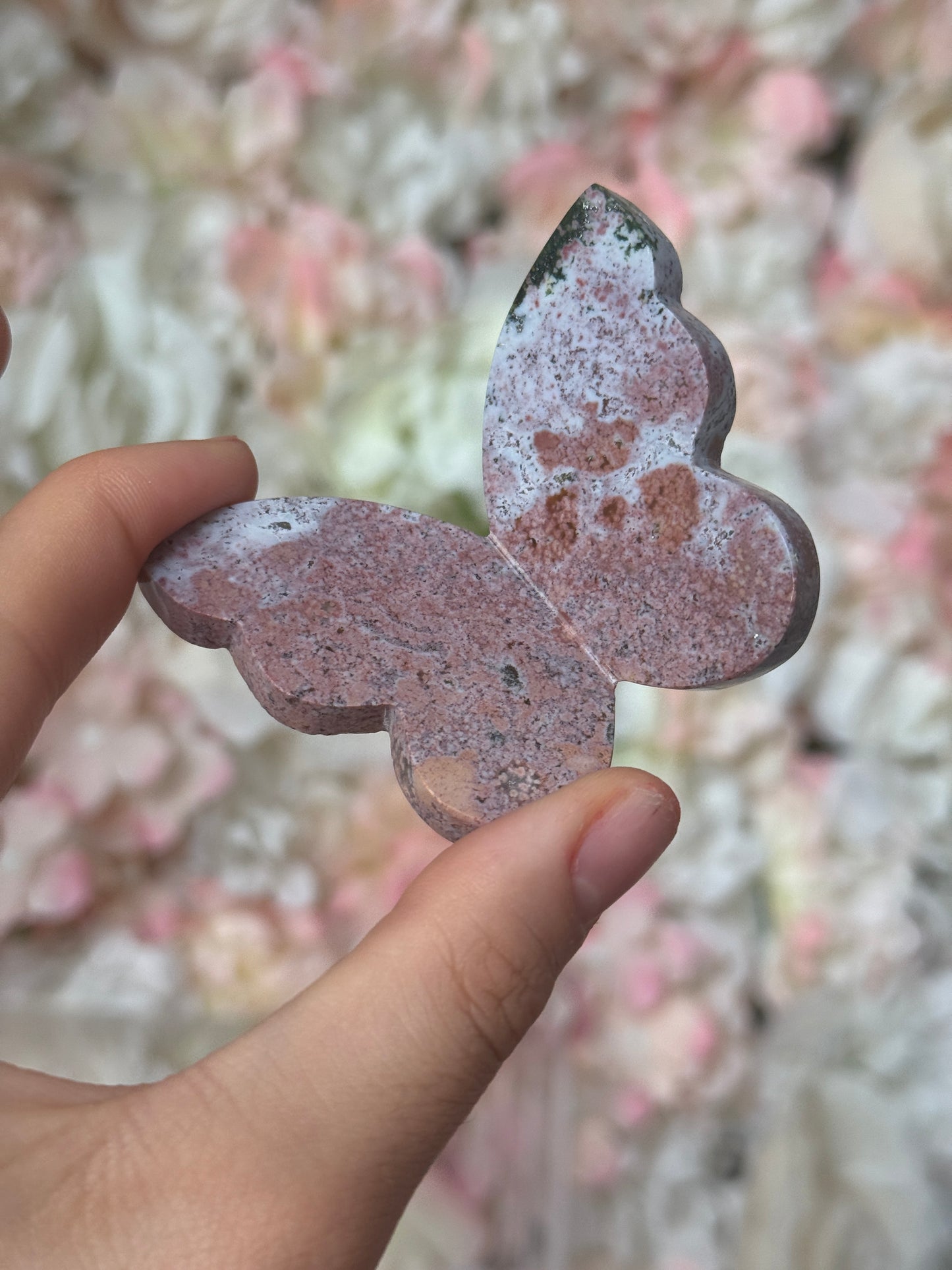 Pink Jasper Butterly