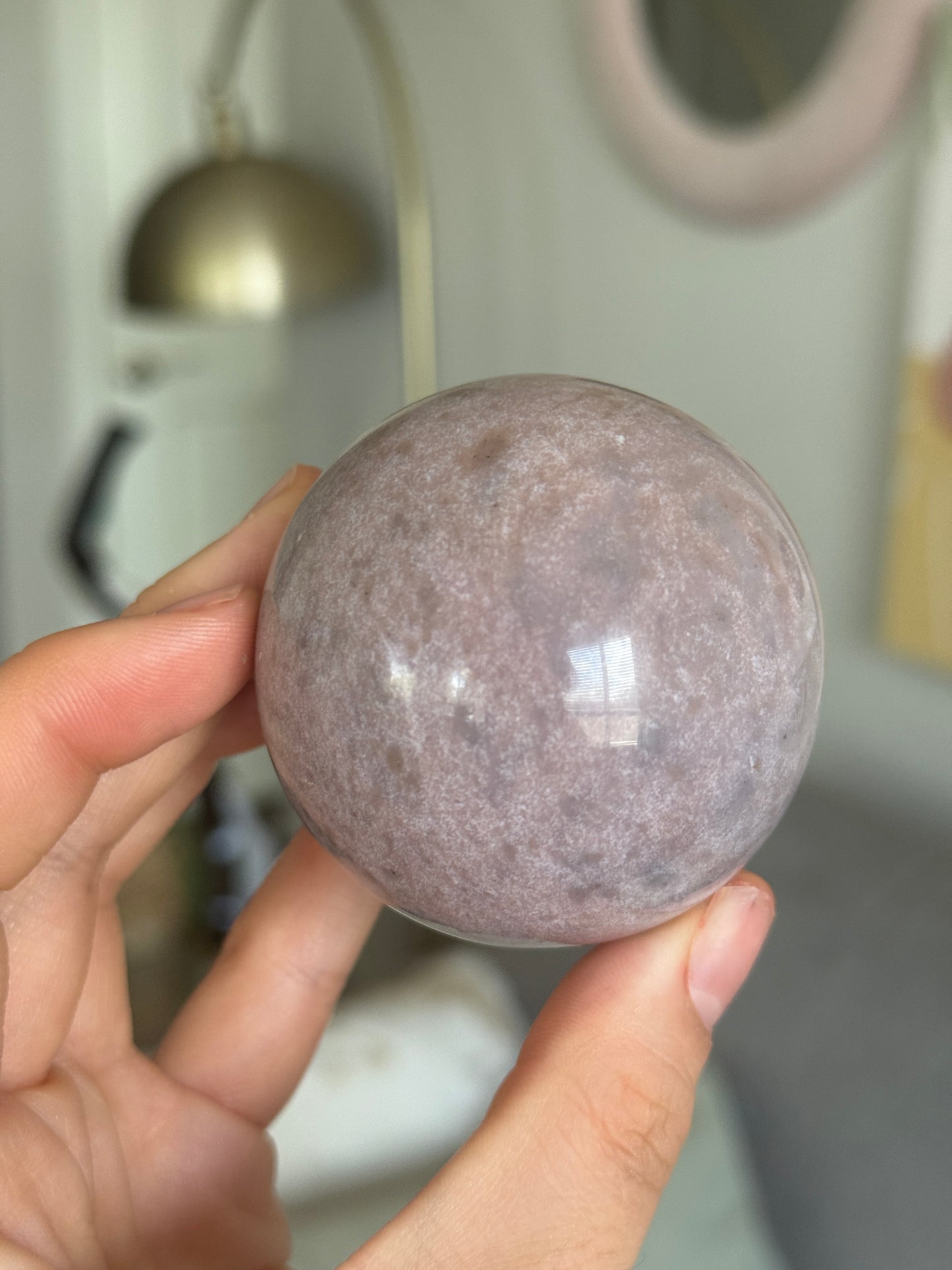Pink and Purple Sea Jasper Sphere