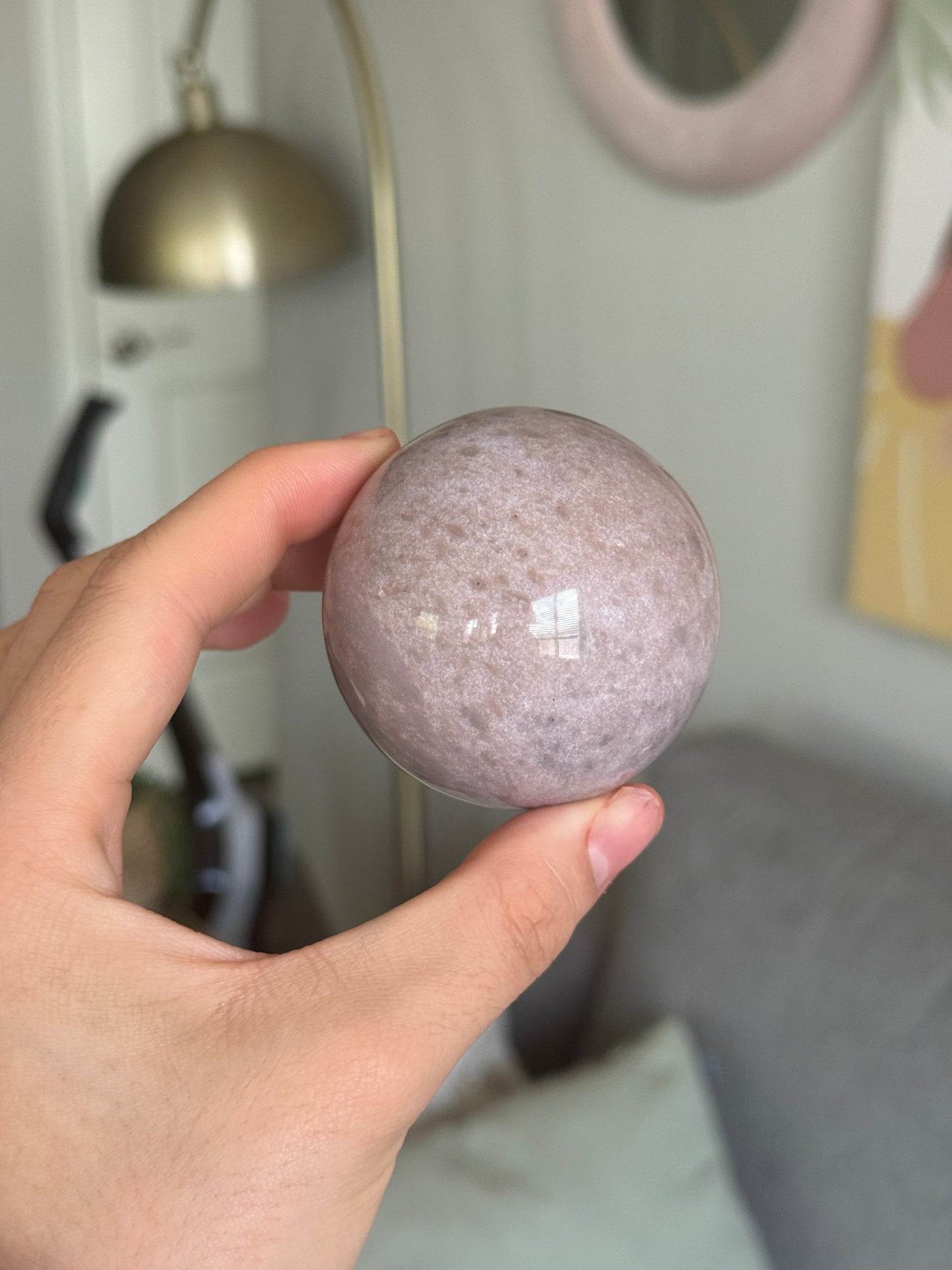 Pink and Purple Sea Jasper Sphere