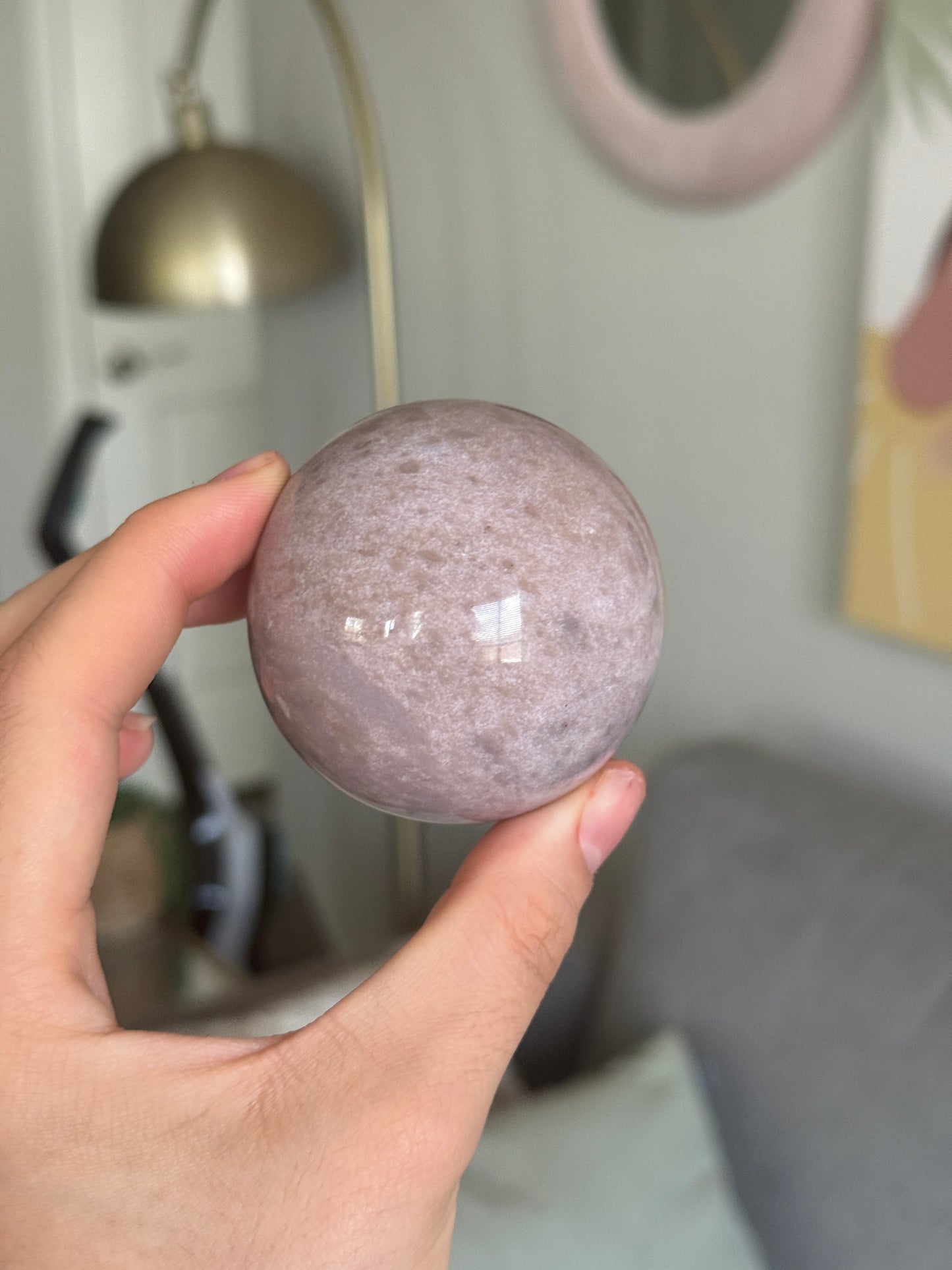 Pink and Purple Sea Jasper Sphere