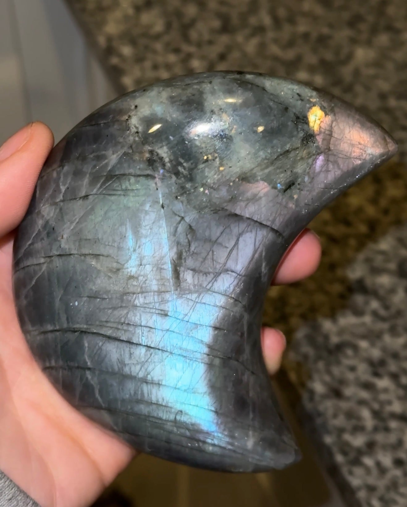 HQ Pastel Silver Sheen Lab Moon