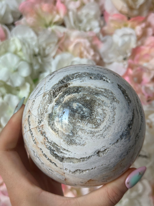 Large Ocean Jasper Sphere