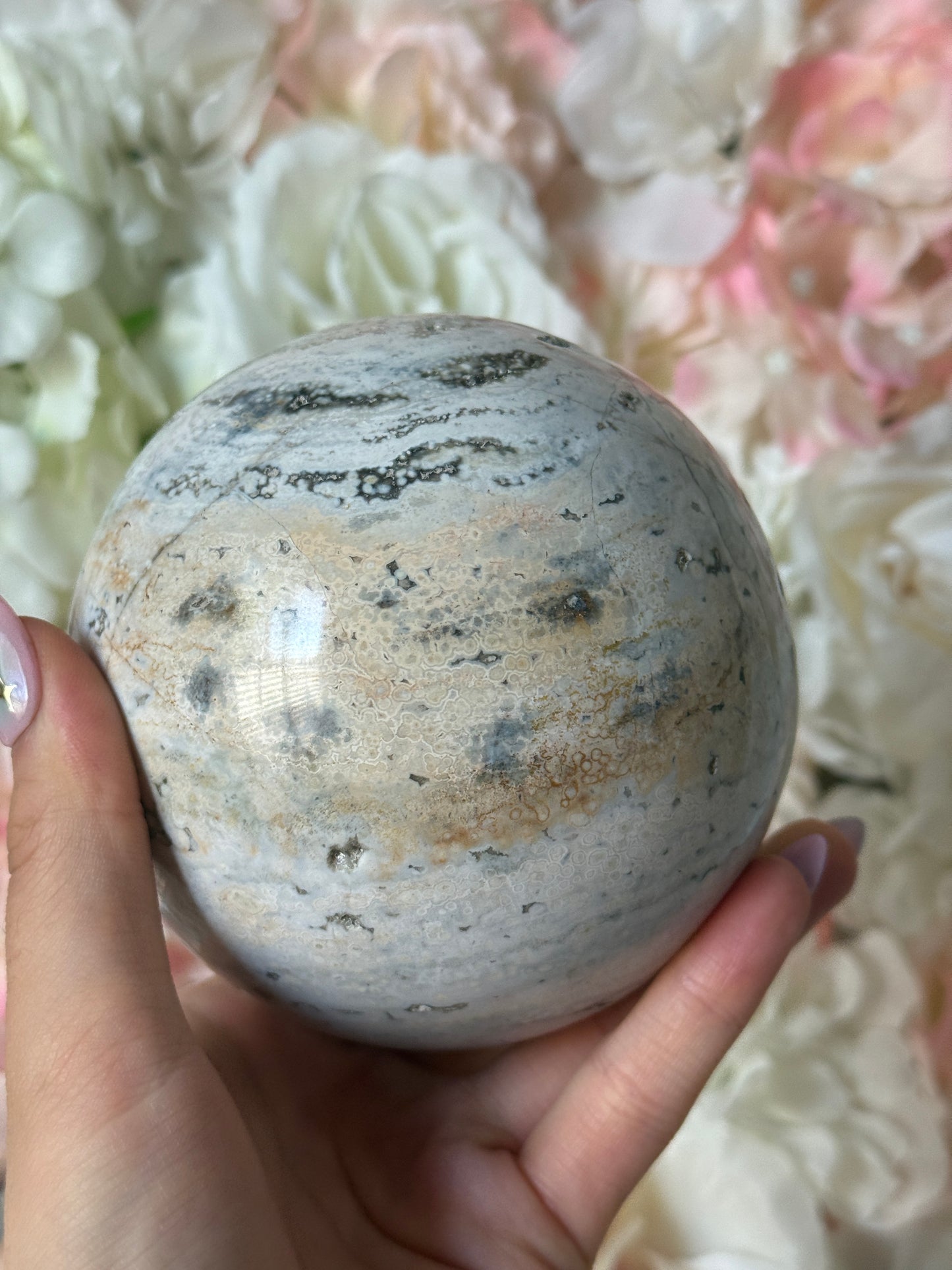Large Ocean Jasper Sphere