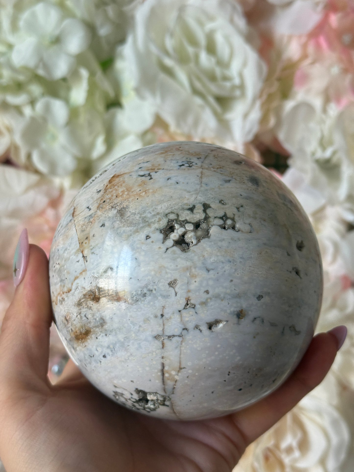 Large Ocean Jasper Sphere