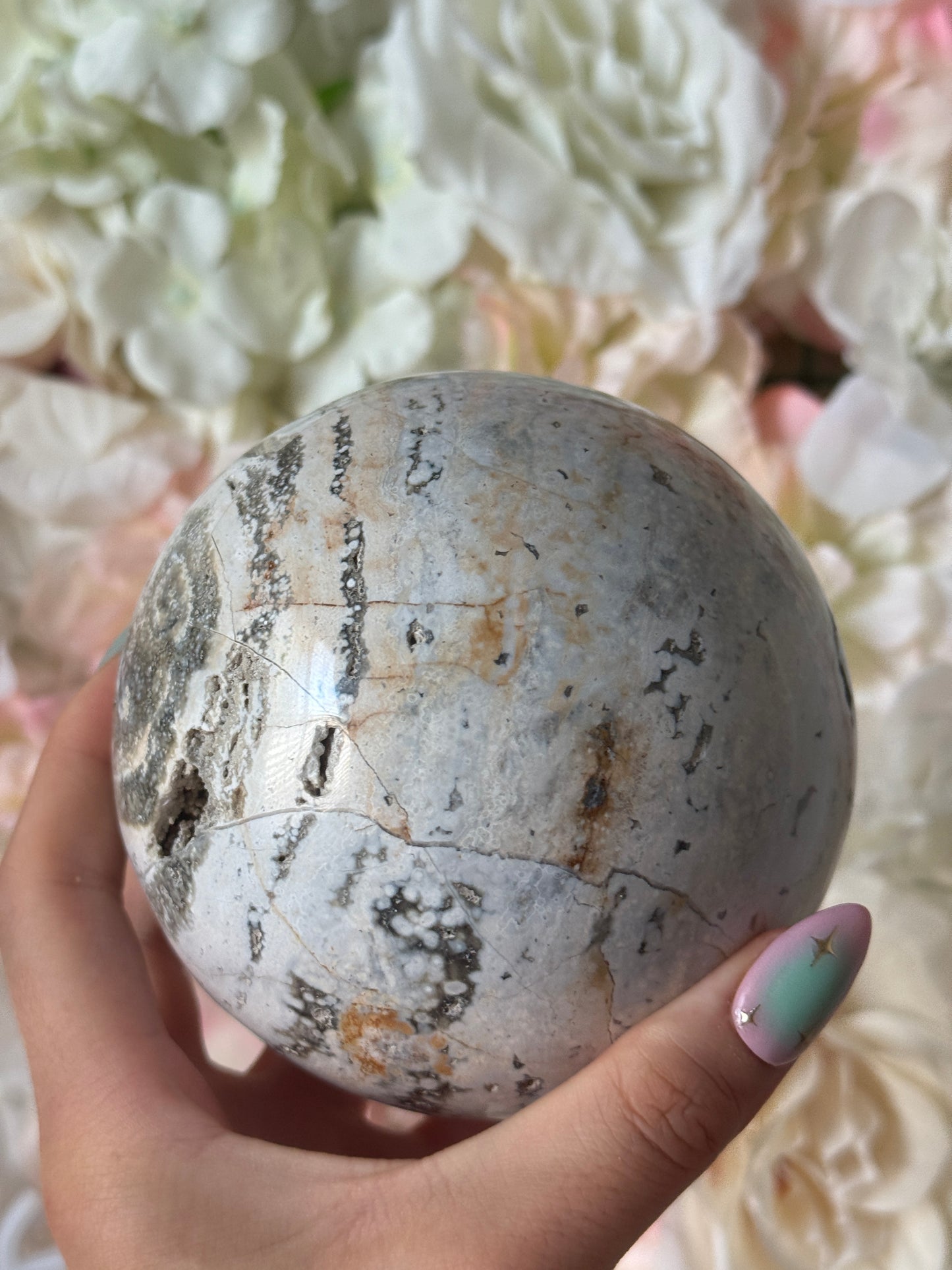 Large Ocean Jasper Sphere