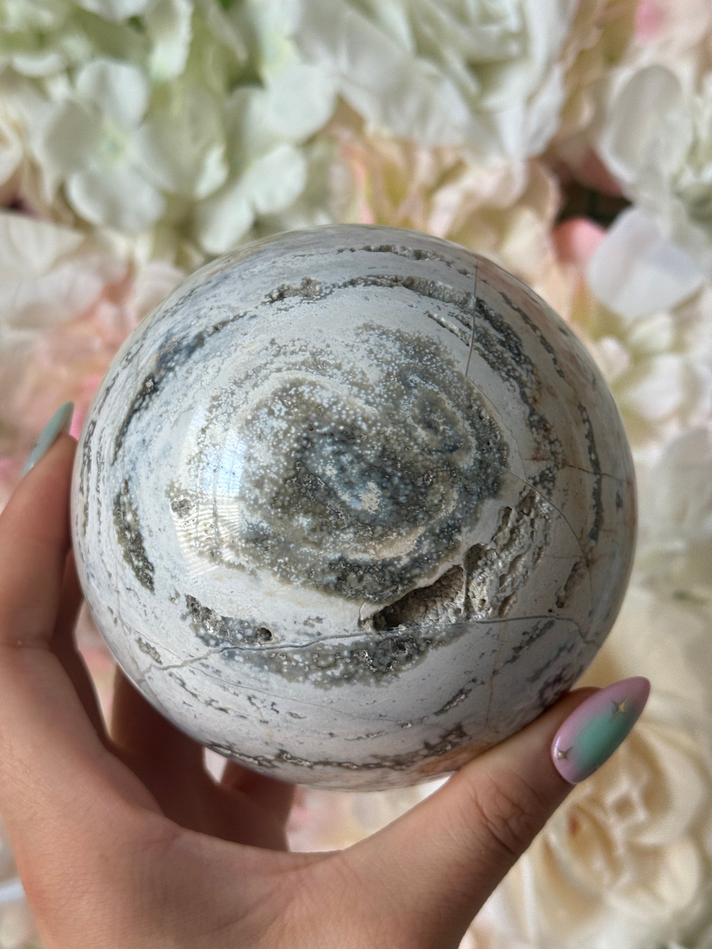 Large Ocean Jasper Sphere
