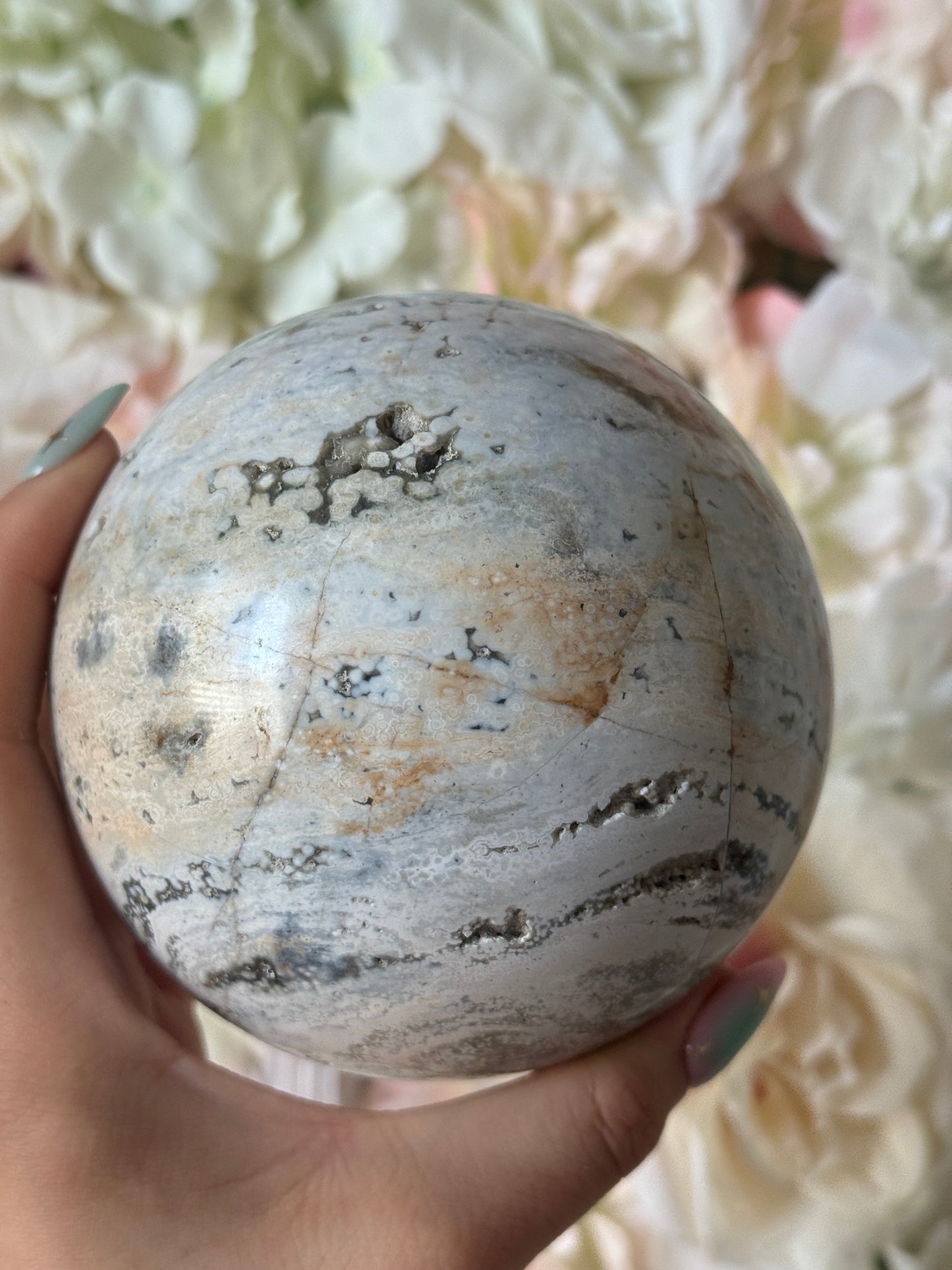 Large Ocean Jasper Sphere