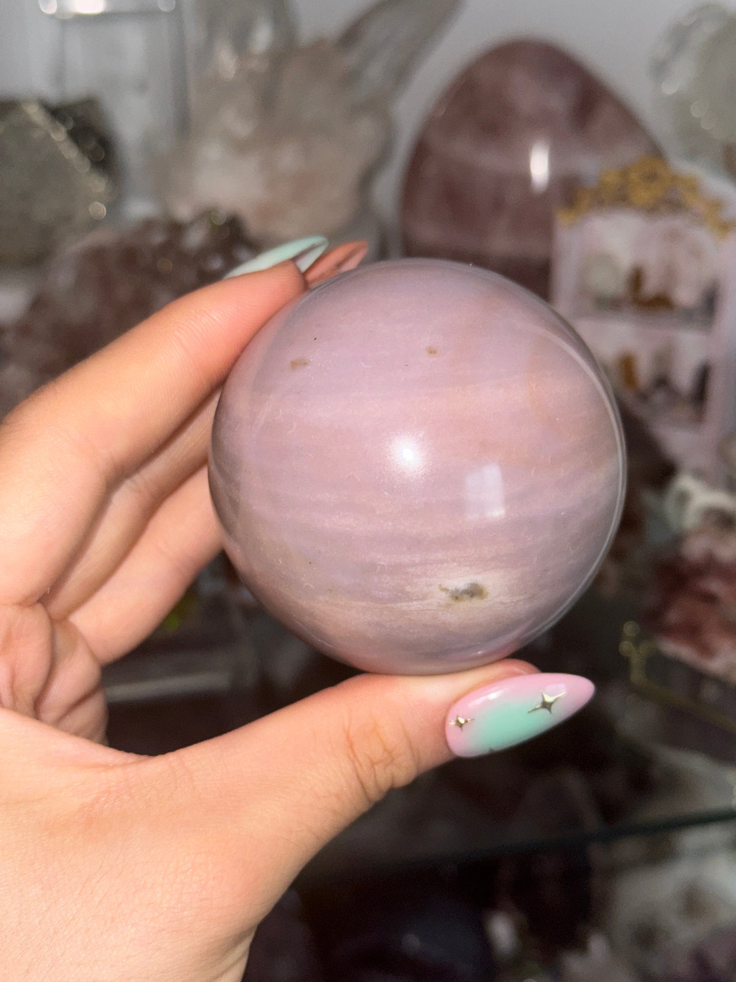 Pink and Purple Sea Jasper Sphere